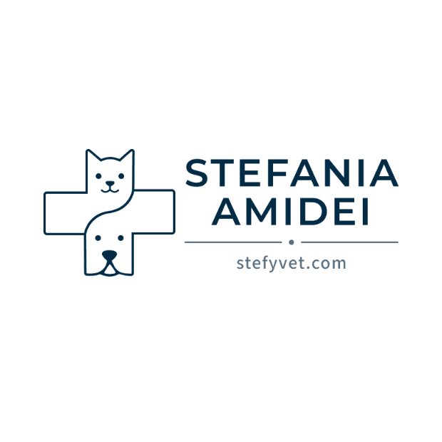 The Stefyvet mark: a veterinary cross holding a cat above a dog, with the practice name set beneath it